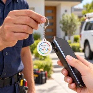 NFC Google Review Keychain and Keyring